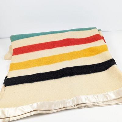 Vintage Striped Wool Blanket