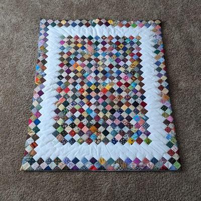 Handmade Small Quilt 47" x 37"