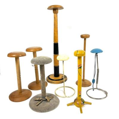 Lot of Vintage Hat Stands