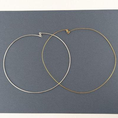 18K Yellow Gold & 14K White Gold Necklaces