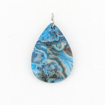 Lace Agate Stone Pendant