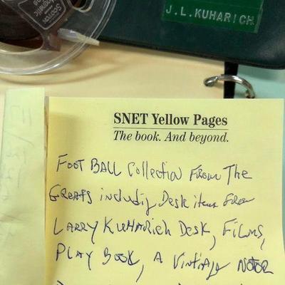 NFL items from the greats including items from the desk of  Larry Kuharich .   Football/Sports Memorabilia Fans...this is for you.