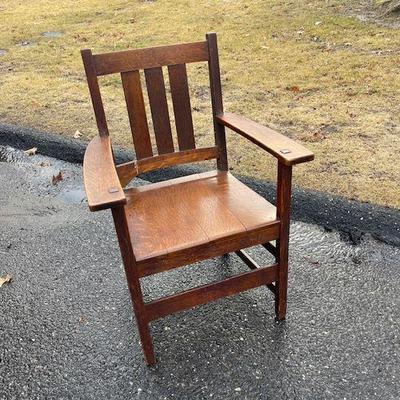 Early Mission Oak Chair