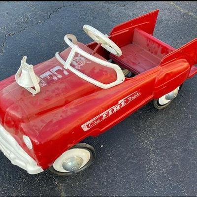 Vintage Fire Peddle Car