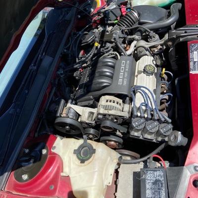 Emgie compartment of '95 Buick