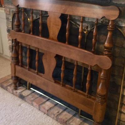 Twin bed, brought down stairs