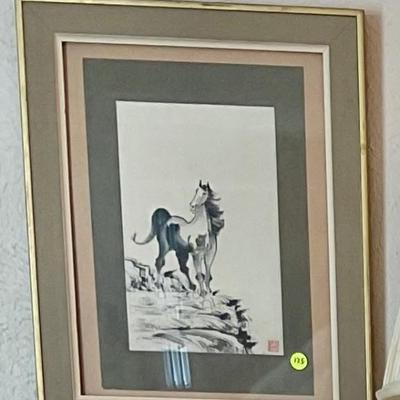 Wood block print