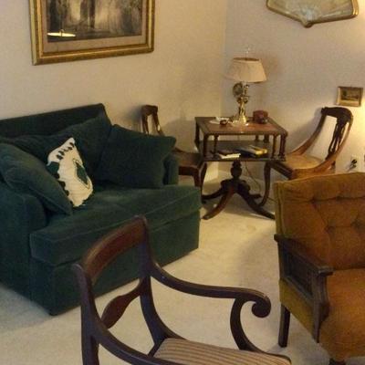 Large selection of chairs