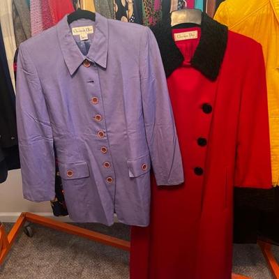 lots of Christian Dior Blazers
