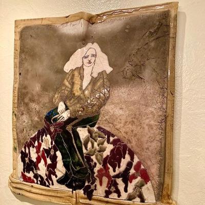 Susan & Steven Kemenyffy raku wall relief