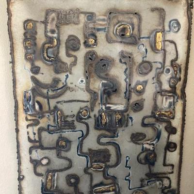 Bill Lett 1968 metal wall sculpture 