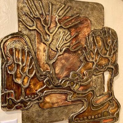 Ann Wainsbrot pressed tin relief