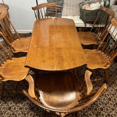 Dining table with 6 chairs