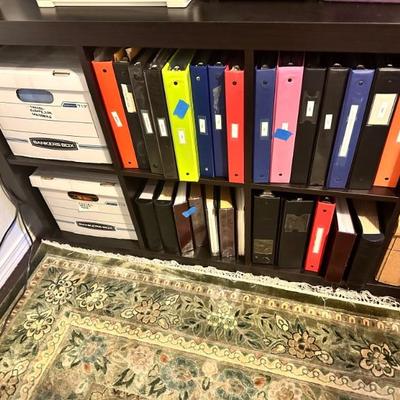 Bookshelves & office supplies