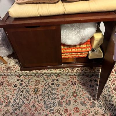 Enclosed litter box hidden cabinet