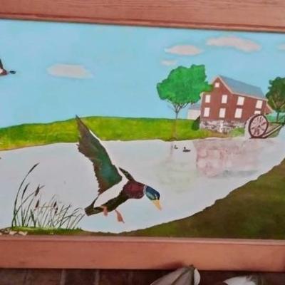 Handpainted tray