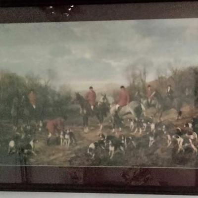Fox hunt print