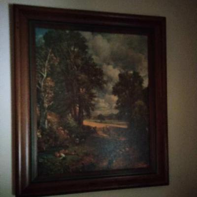 Vintage framed print