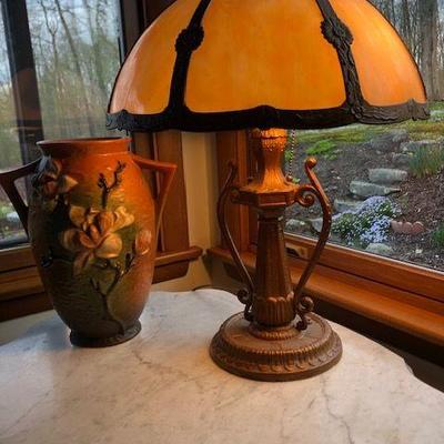 Carmel Slag Lamp