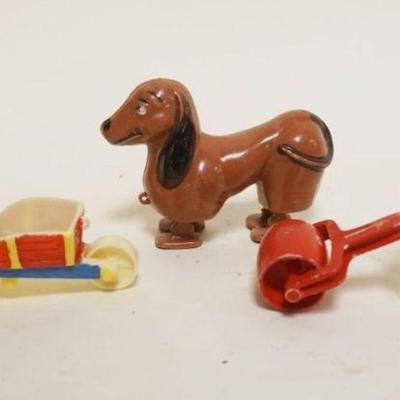 1179	3 PIECE VINTAGE DISNEY PLASTIC PUSH TOYS, DONALD DUCK, MICKEY MOUSE
