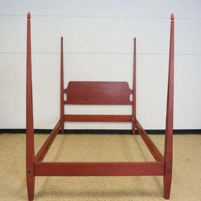 1228	ETHAN ALLEN 4 POSTER BED, APPROXIMATELY 65 IN X 87 IN X 85 IN HIGH
