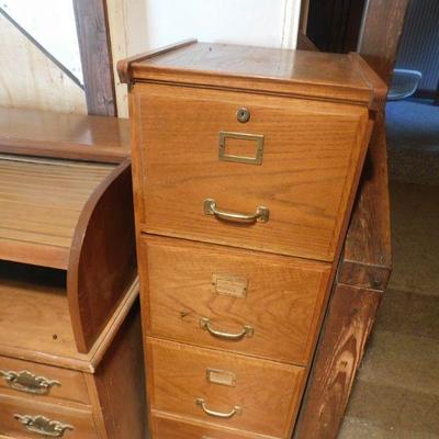 Wood File Cabinet