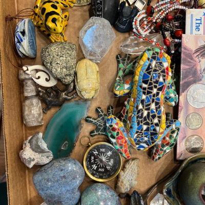 crystals, geodes, misc figures