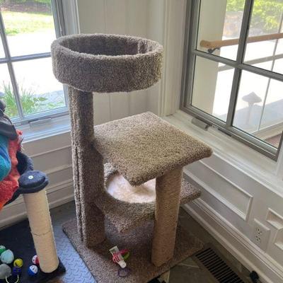 cat home scratcher tower climbing