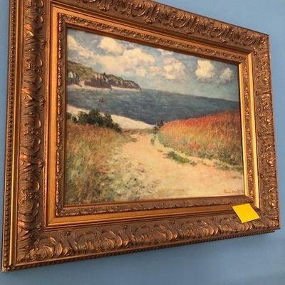 original oil .  Tuscany beach
