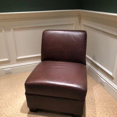 Pottery Barn leather chair