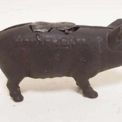 1199	ANTIQUE MECHANICAL BANK, PIG *BISMARK*
