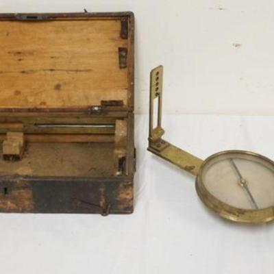 1166	ANTIQUE SURVEYORS TRANSIT C.A. HAERTEL BRESIAN IN CASE, APPROXIMATELY 17 1/2 IN X 9 IN X 4 IN
