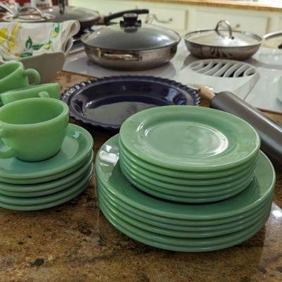 Fire King jadeite dishware