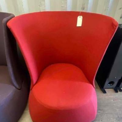 #4506 • Patricia Urquiola For B&B Italia Red Fat Chair
