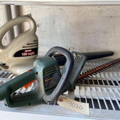 #9020 • Craftsman Leaf Blower & Black&Decker Hedge Trimmer
