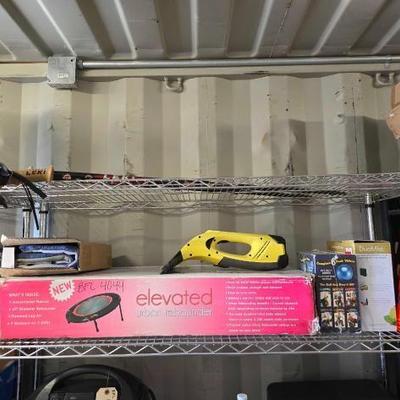 #4044 • Elevated Urban Rebounder, Sunbeam Heating Pad, Workout Ball and more
