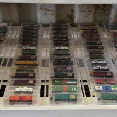 #8206 • (75) Micro Trains N - Scale Model Train Cars

