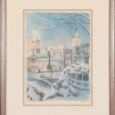 J.R. Hamil signed litho