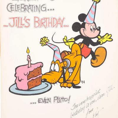 Ray Haller original Disney cartoon drawing