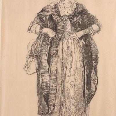 Victorian ink sketch