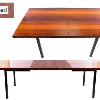 Milo Baughman for Directional Exotic Woods Dining Table