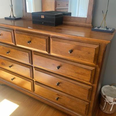 Michael Ashton Design 9 drawer dresser 62” W x 19” D x 40” H