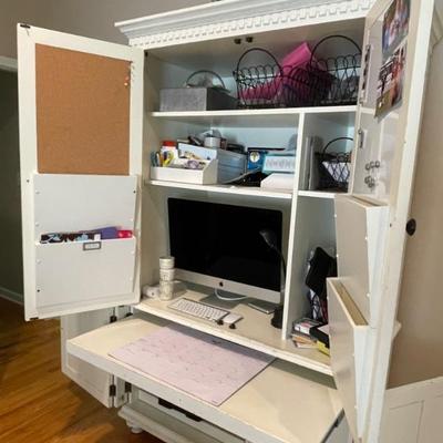 Ballard Design Chadwick Office Armoire. 46” W x 79” H x 25” D