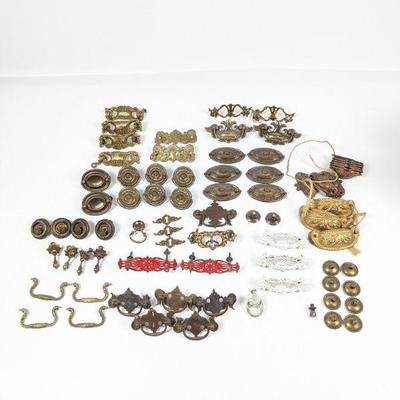 Vintage Metal Hardware Collection - Drawer Pulls, Knobs & More