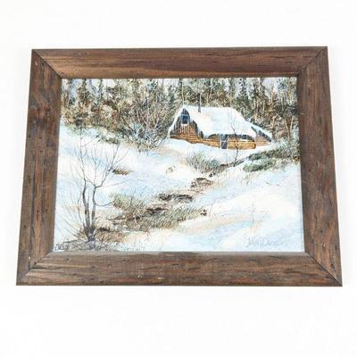Original Framed John H. Tucker Oil on Board