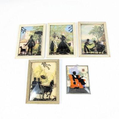 Vintage Framed Silhouette Art Collection