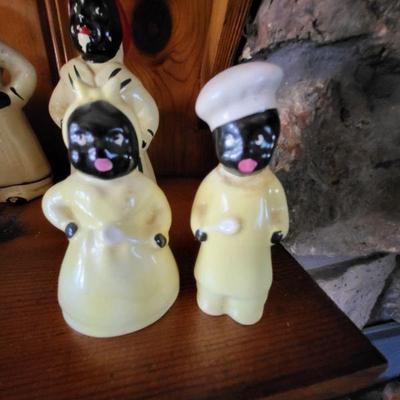 Antique salt and pepper shakers 