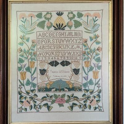Well done vintage sampler