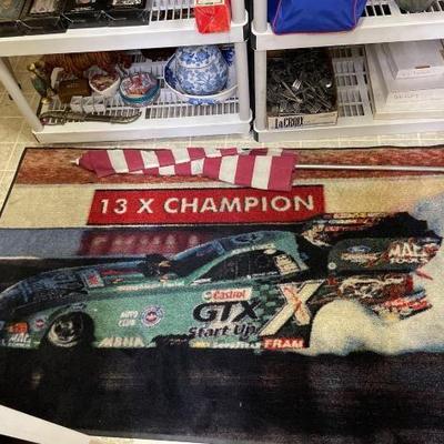 #50002 • 13x Champion Dragster Rug and 1 American Flag
