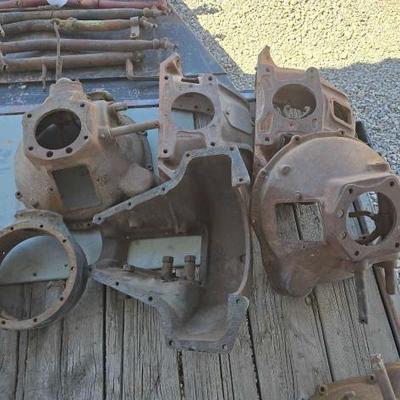 #2424 • (5) Cast Iron Bell Housings and (1) Ford Model A Differential Housing
